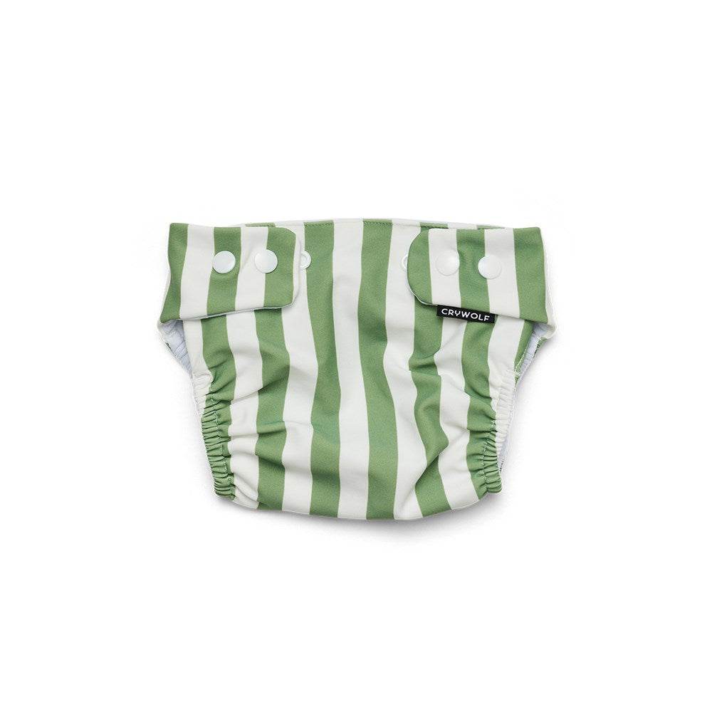 0-1yr / Coastal Stripe Reusable Swim Nappy - Crywolf