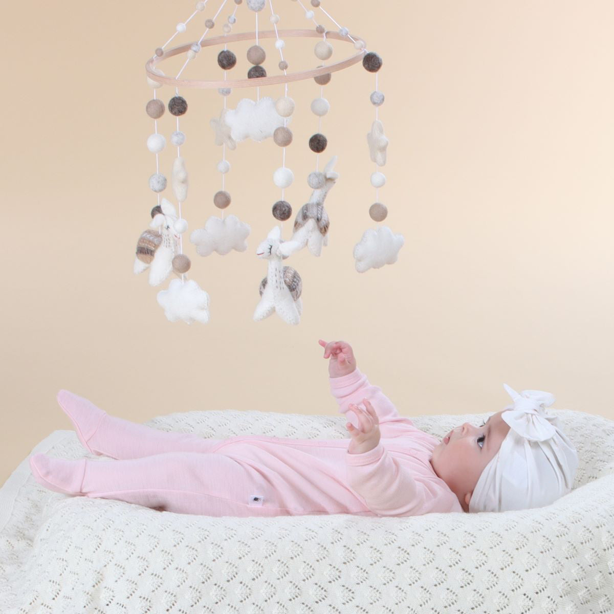 Merino Babygrow 3mth Petal Pink - Dimples