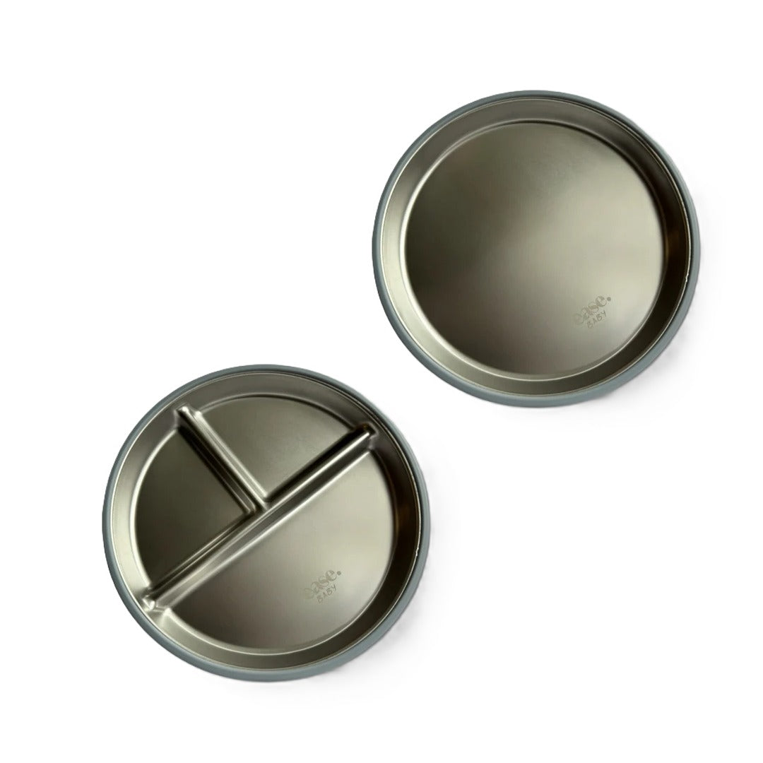 Complete Grip Ease Toddler Plate Set Baby Blue - Ease.Baby