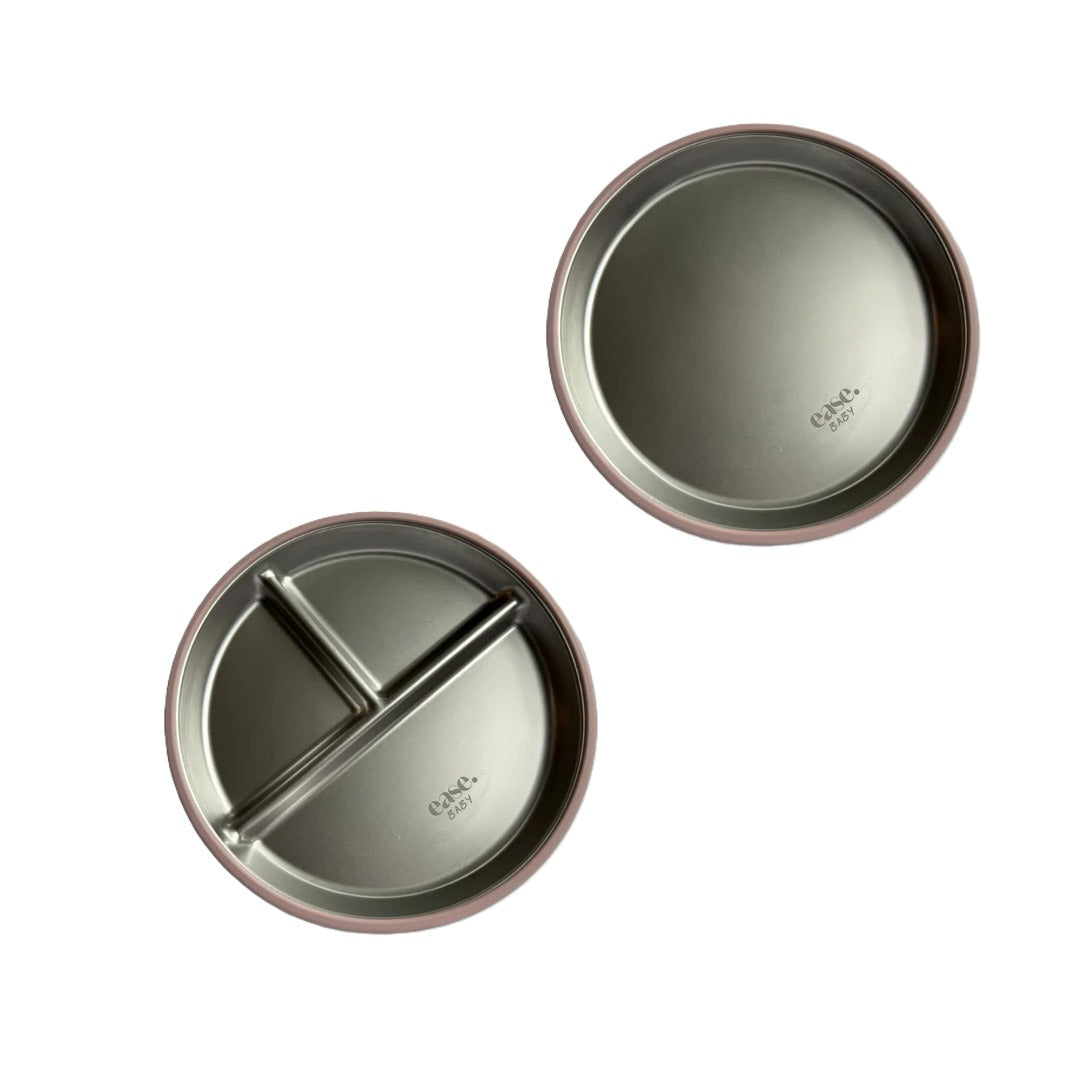 Complete Grip Ease Toddler Plate Set Baby Pink - Ease.Baby