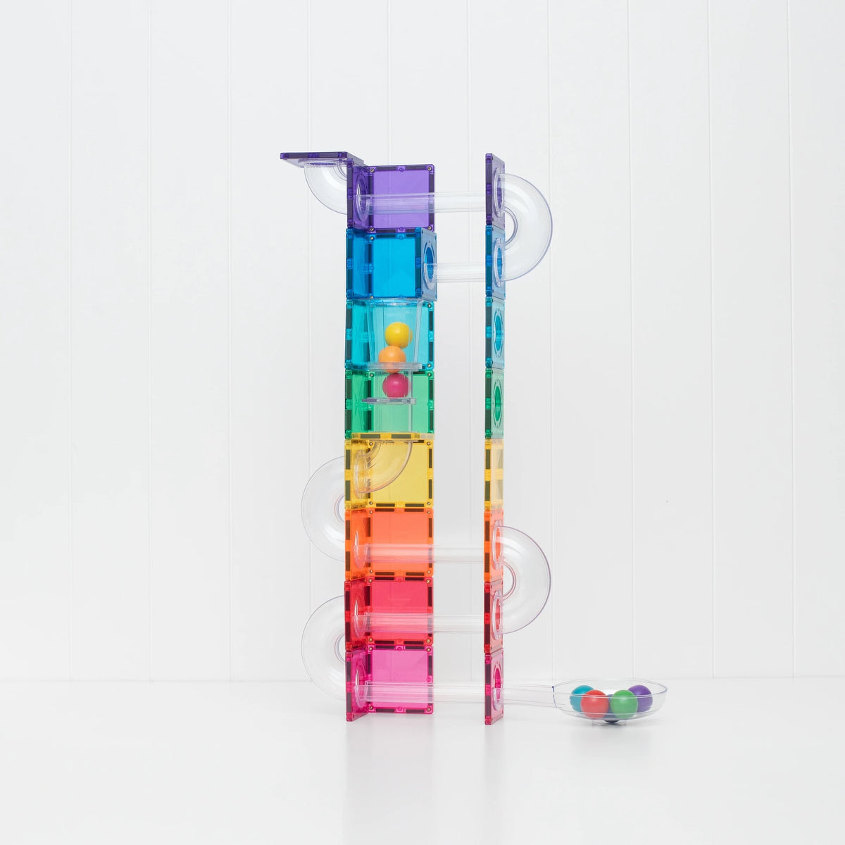Connetix Pastel Ball Run Tiles - 114pcs