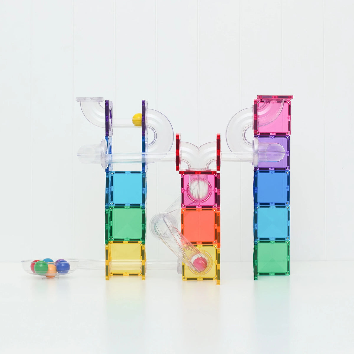 Connetix Pastel Ball Run Tiles - 114pcs