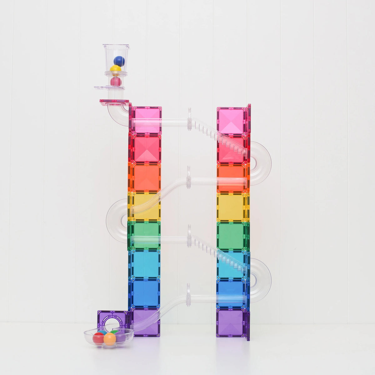 Connetix Pastel Ball Run Tiles - 114pcs