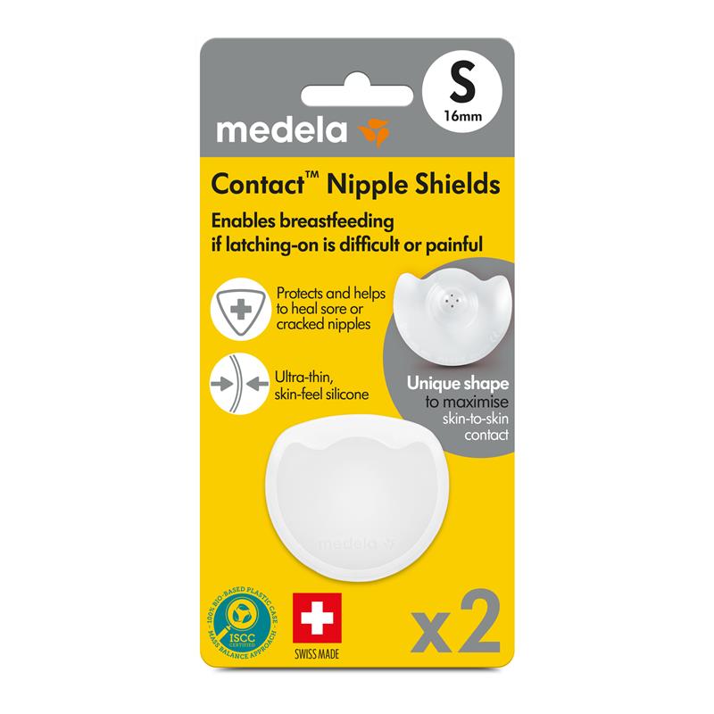 Contact Breastfeeding Nipple Shields Small 2pk S 16mm - Medela