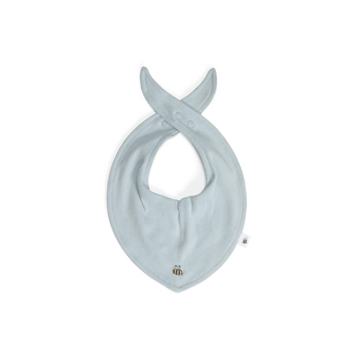 Cotton Bib O/Size Sky - Dimples