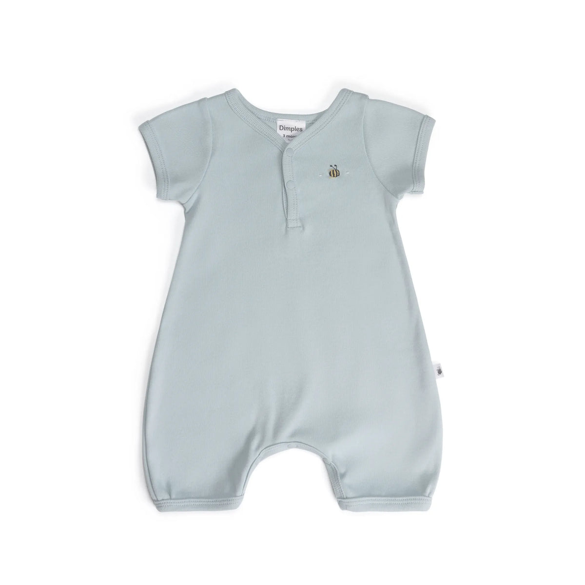 Cotton Romper 12mth Sky - Dimples