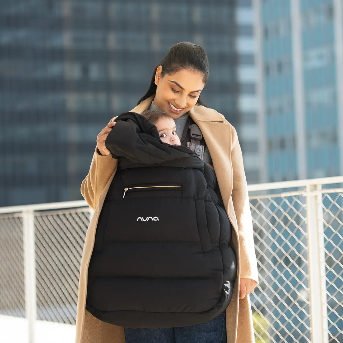 Nuna Cudl Series Winter Cover Caviar - Nuna