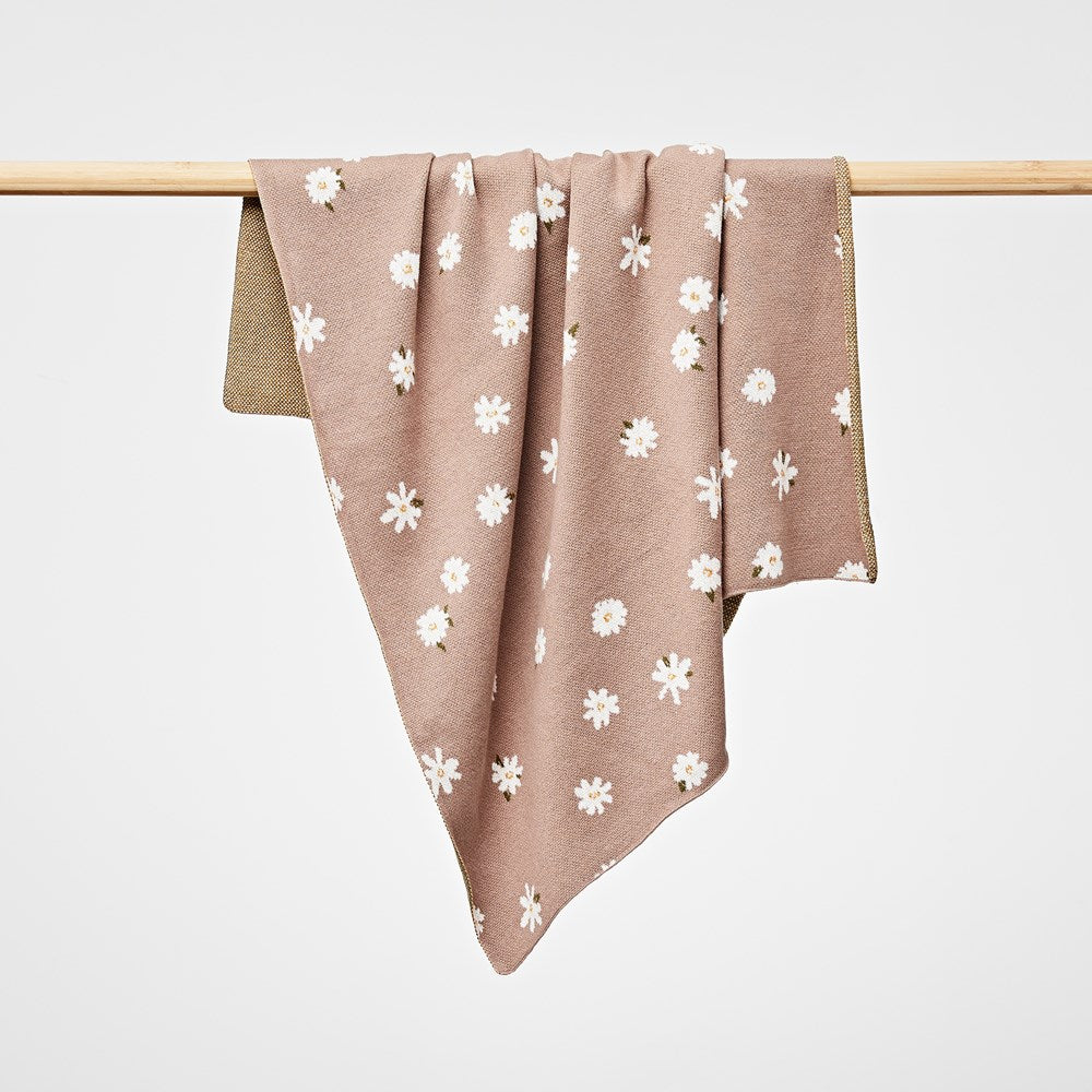 Cotton Daisy Blanket - Over the Dandelions - Dimples