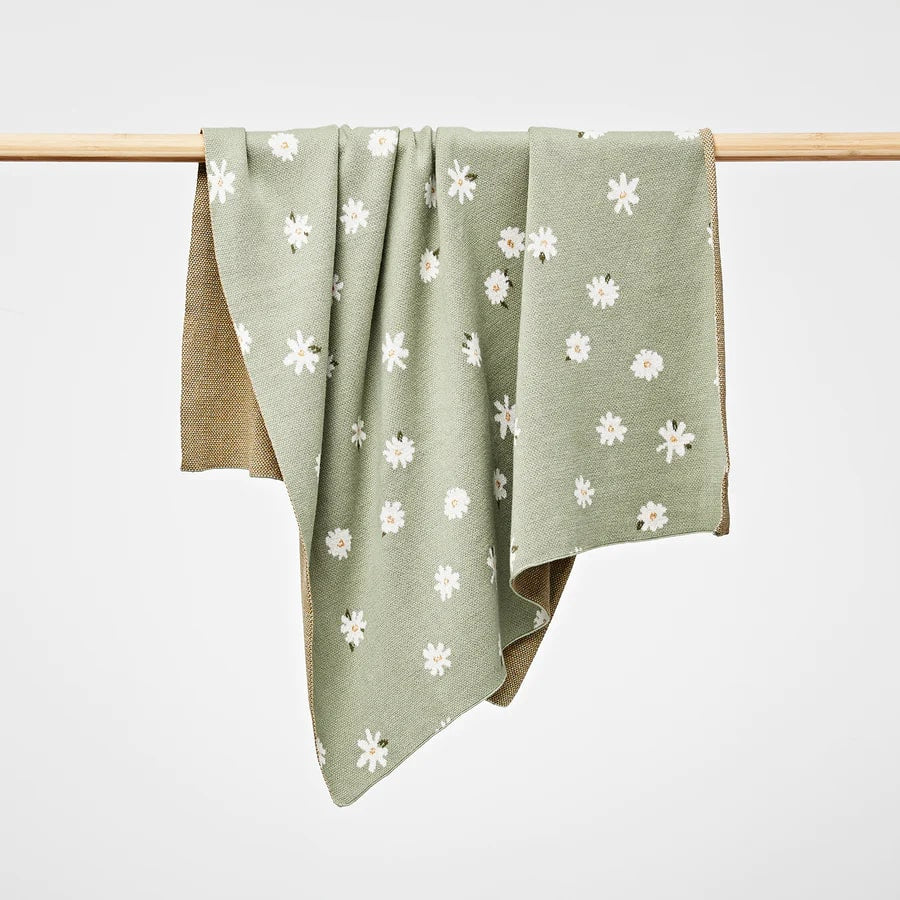 Cotton Daisy Blanket - Over the Dandelions - Dimples