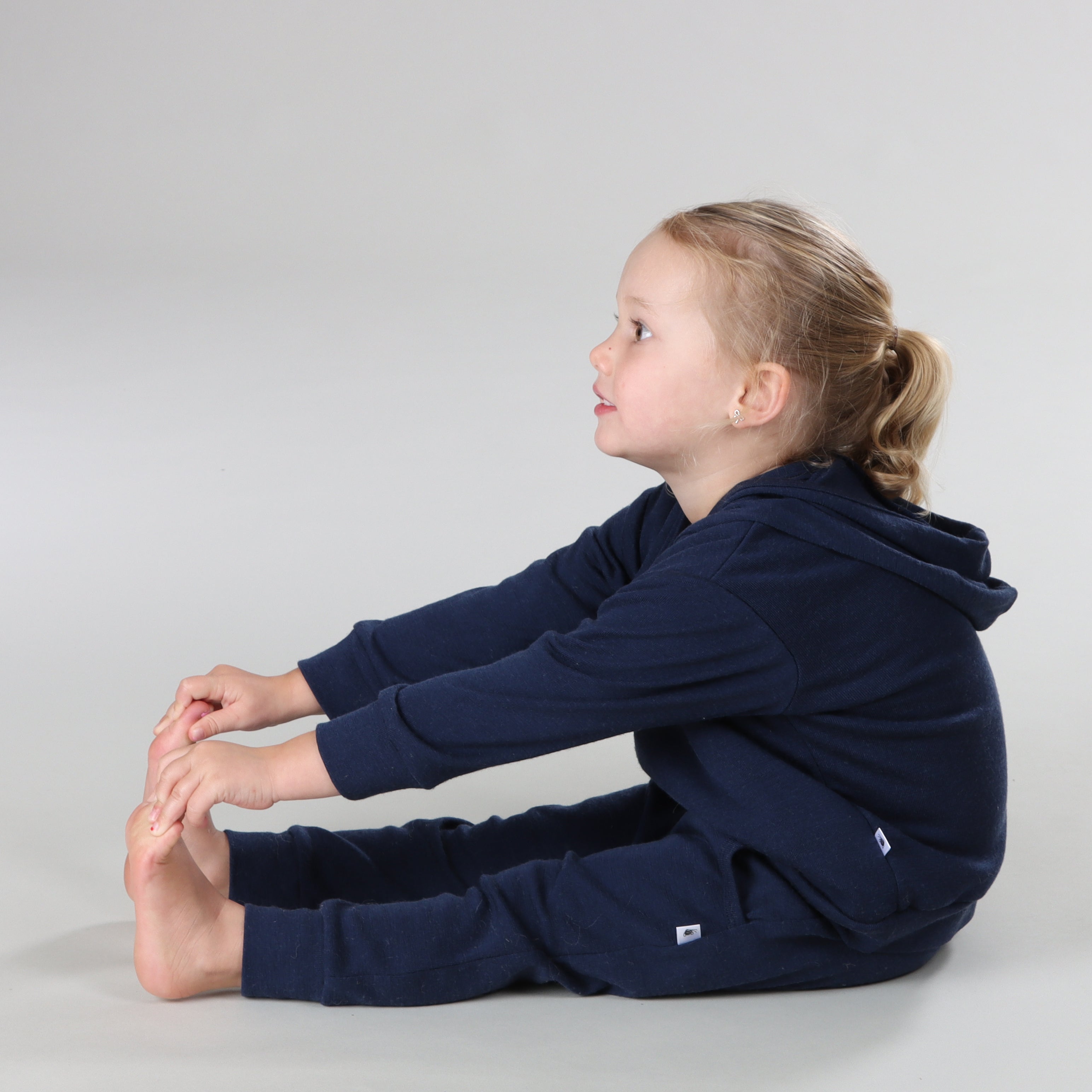 Merino Hoody 12mth Midnight Blue - Dimples