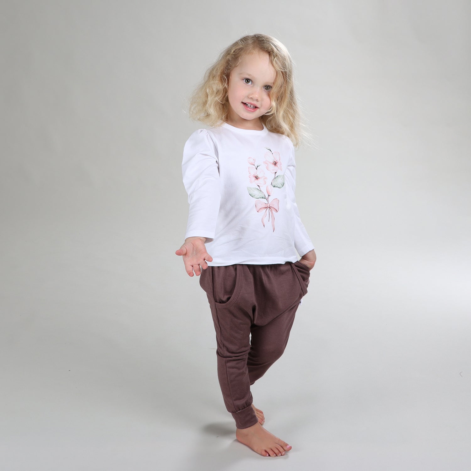 Merino Pants 12mth Damson - Dimples