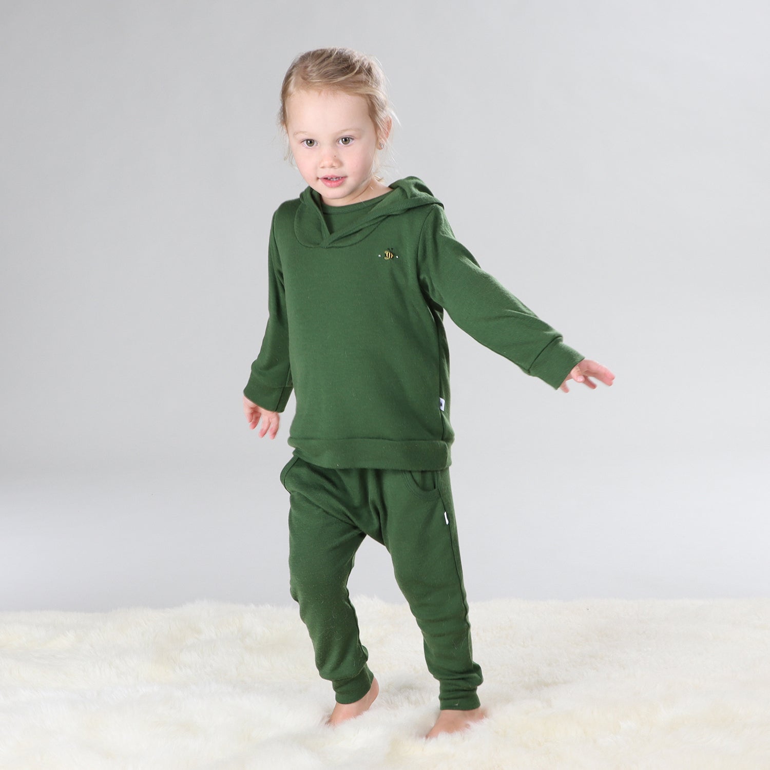 Merino Pants 12mth Evergreen - Dimples