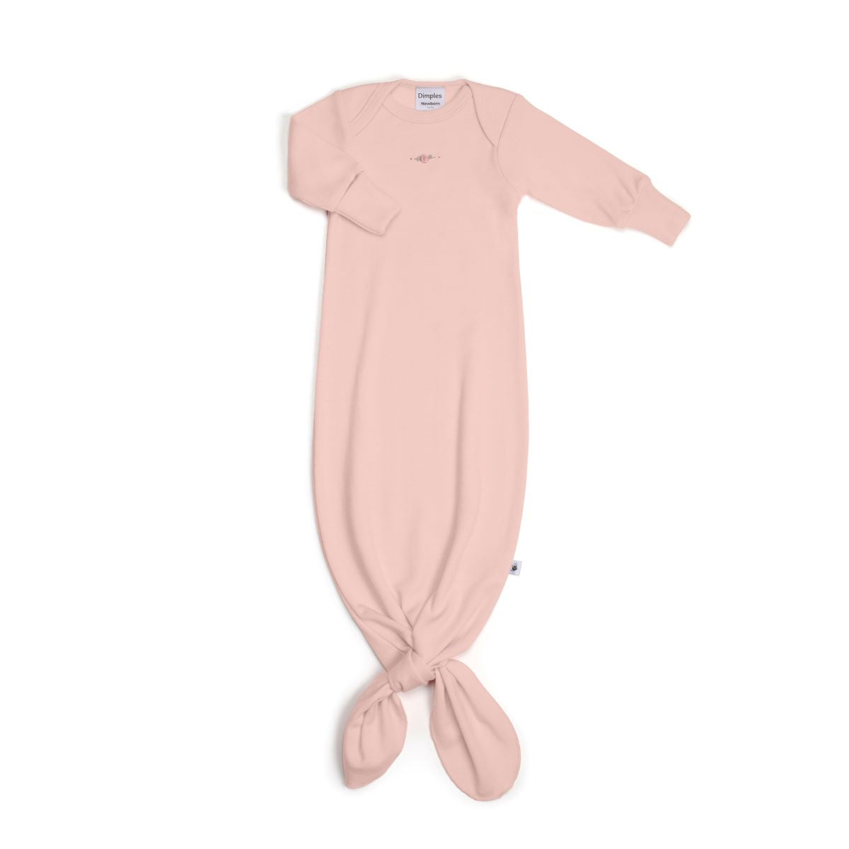 Merino Gown 3mth Petal Pink - Dimples