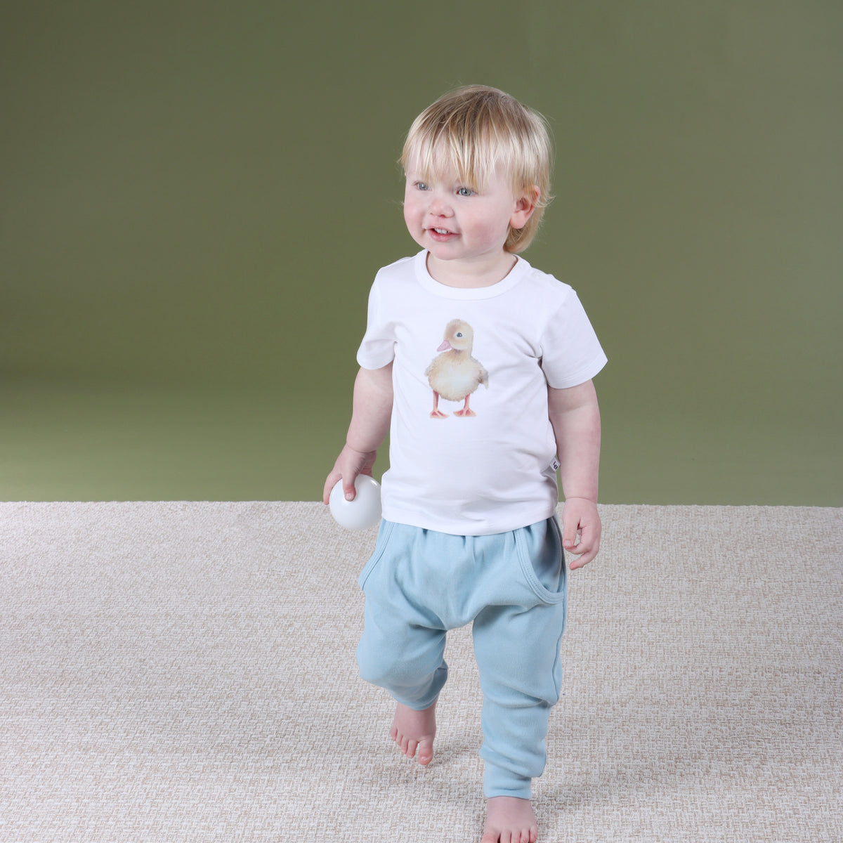 Cotton T Shirt 12mth Duck - Little Bee by Dimples