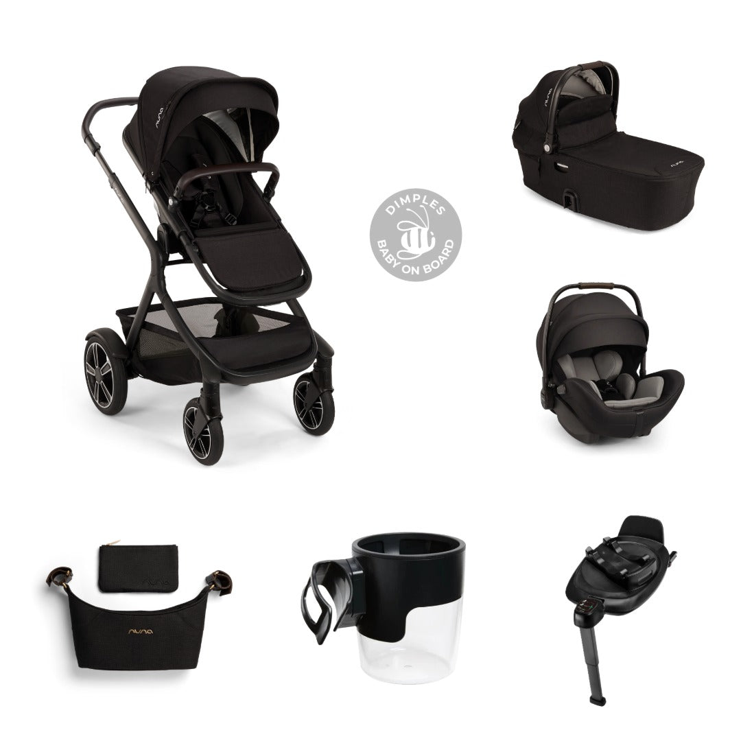 Demi Next Newborn Travel Bundle - Caviar