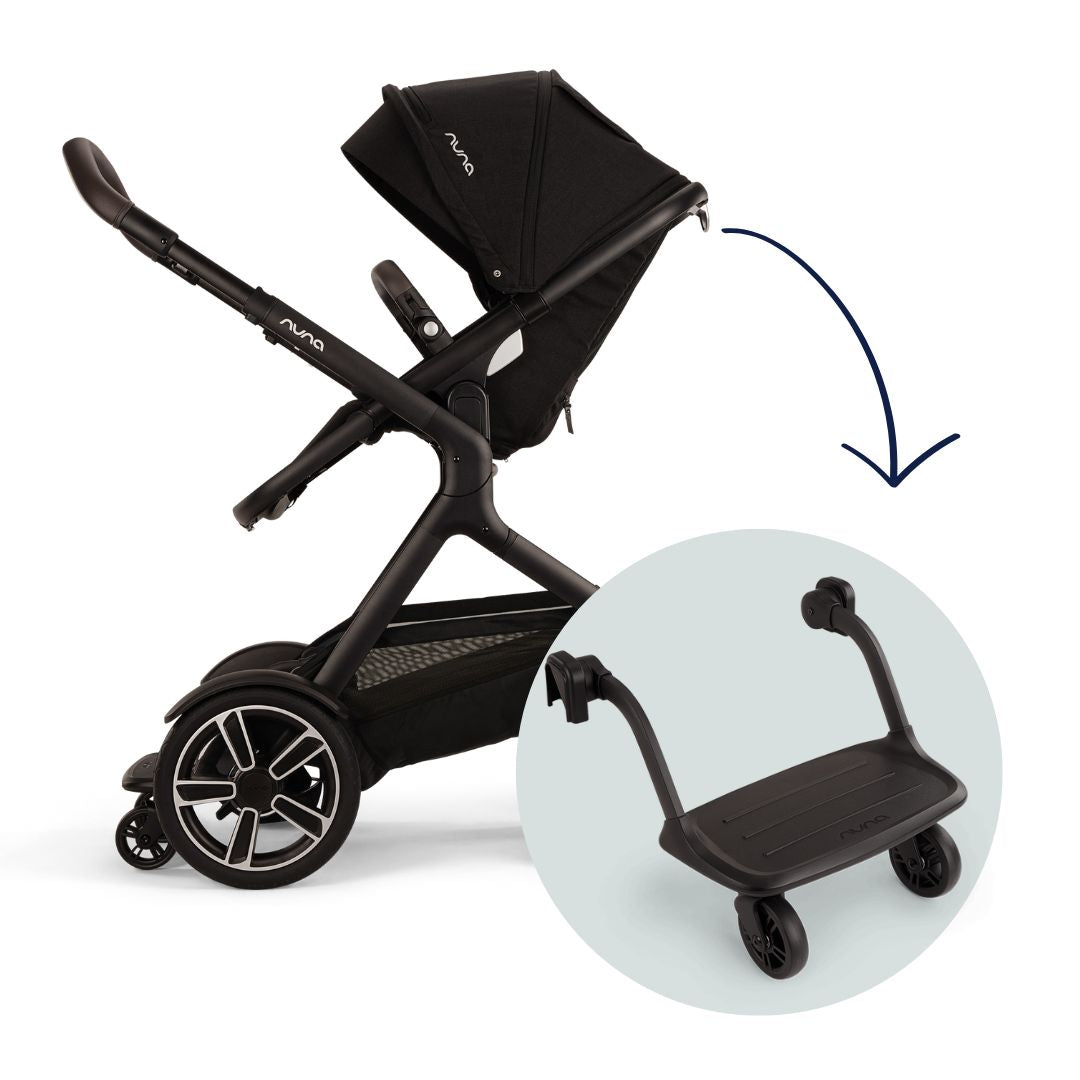 nuna demi next stroller with rider board Demi Next Stroller In Caviar | Pushchair NZ | Nuna | Dimples Nz