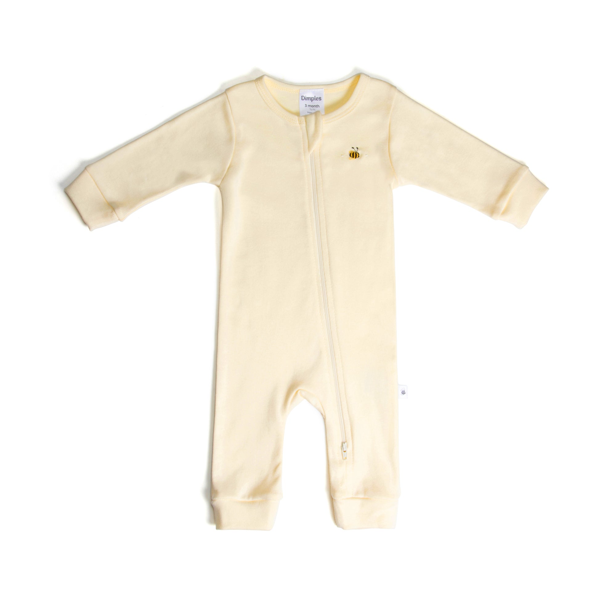 Cotton Zip Babygrow