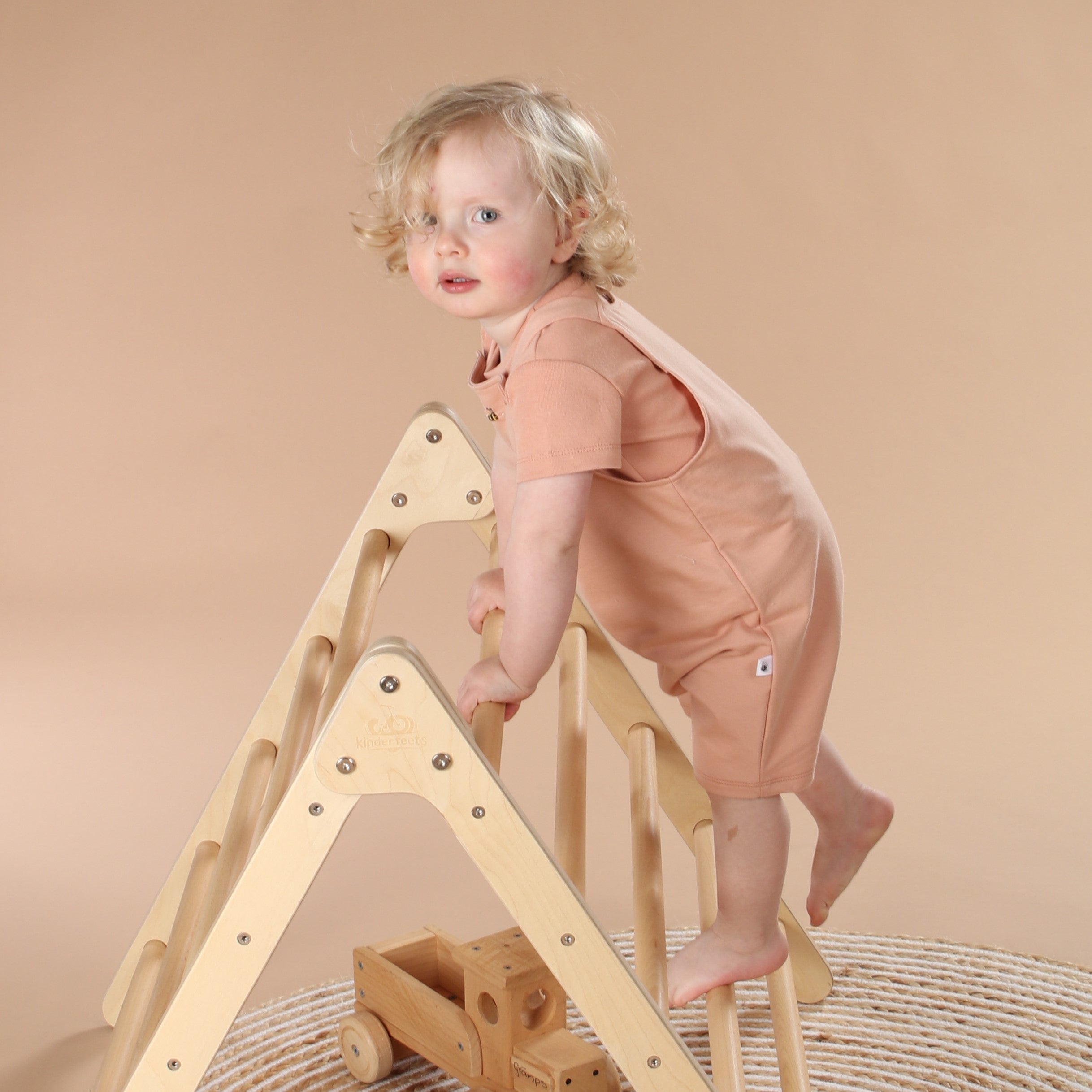Cotton Overalls 12mth Clay - Dimples