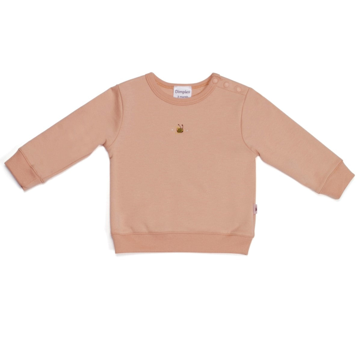 Cotton Jumper 12mth Clay - Dimples