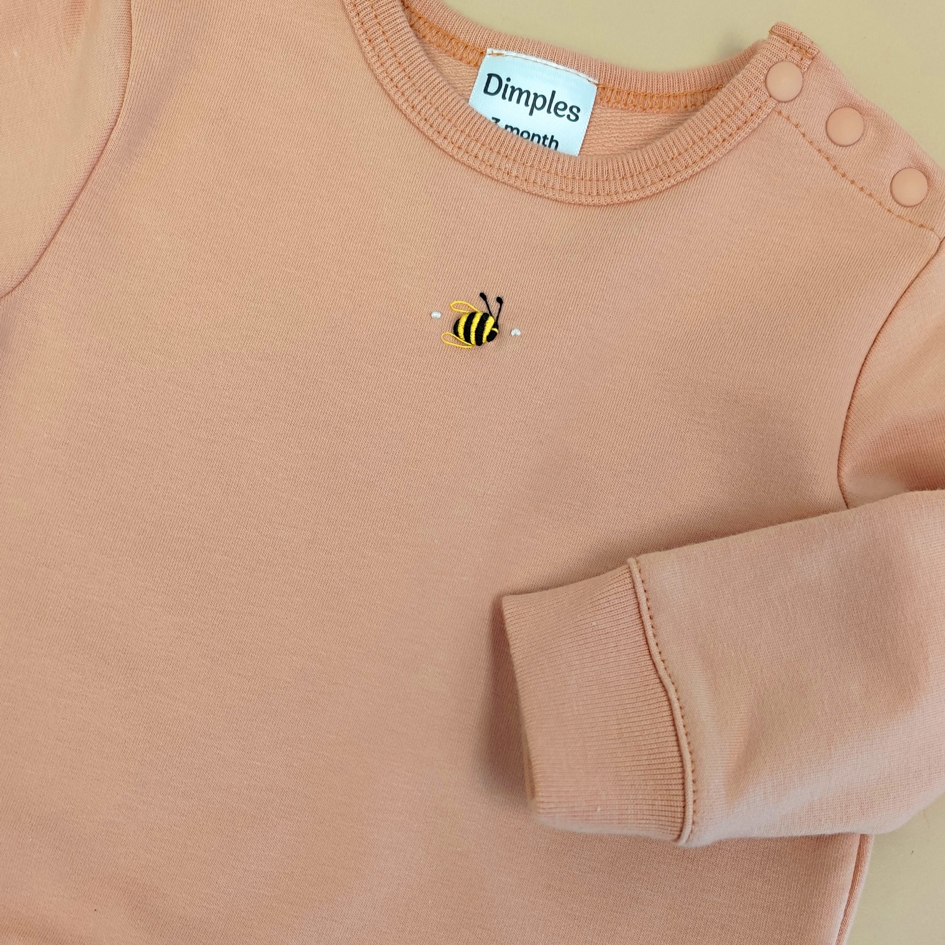 Cotton Jumper 12mth Clay - Dimples