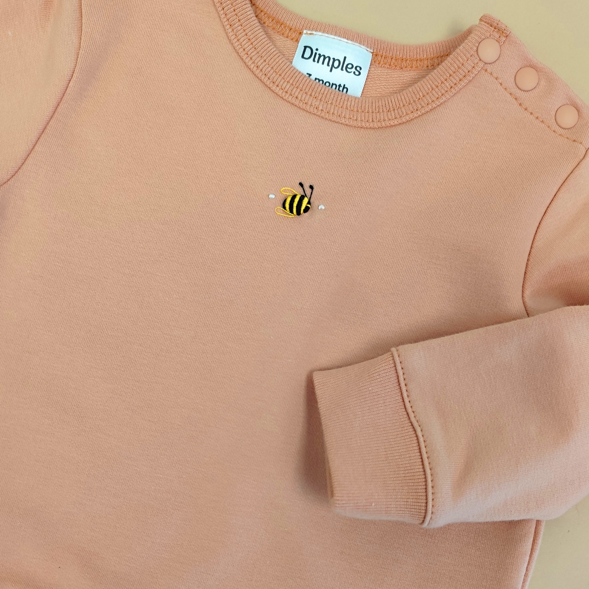 Cotton Jumper 12mth Clay - Dimples