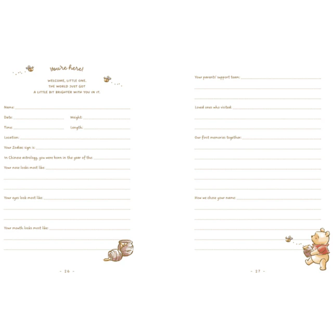 Disney Winnie the Pooh Baby Book - Books