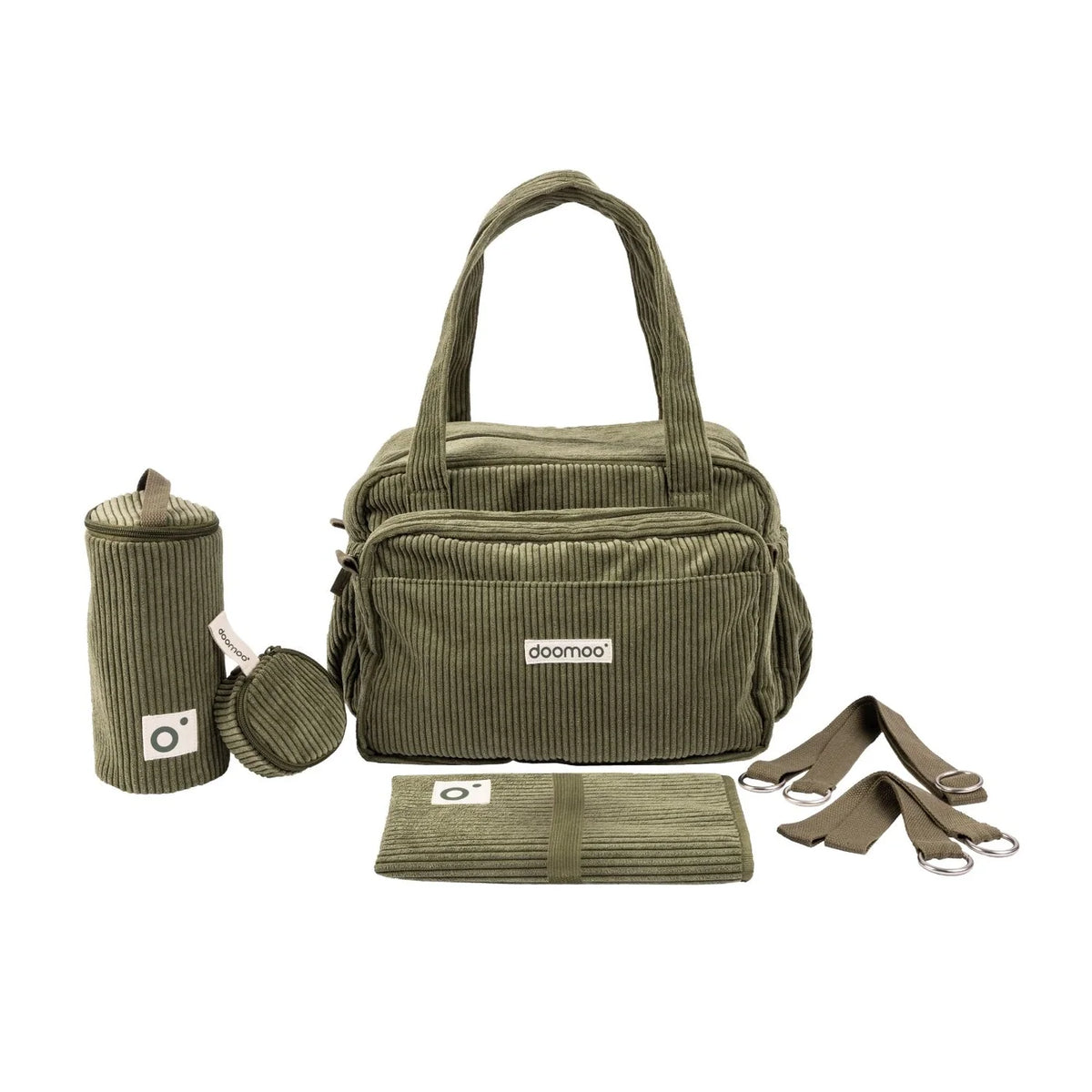 Doomoo Fluffy Nappy Bag Corduroy Kaki - doomoo