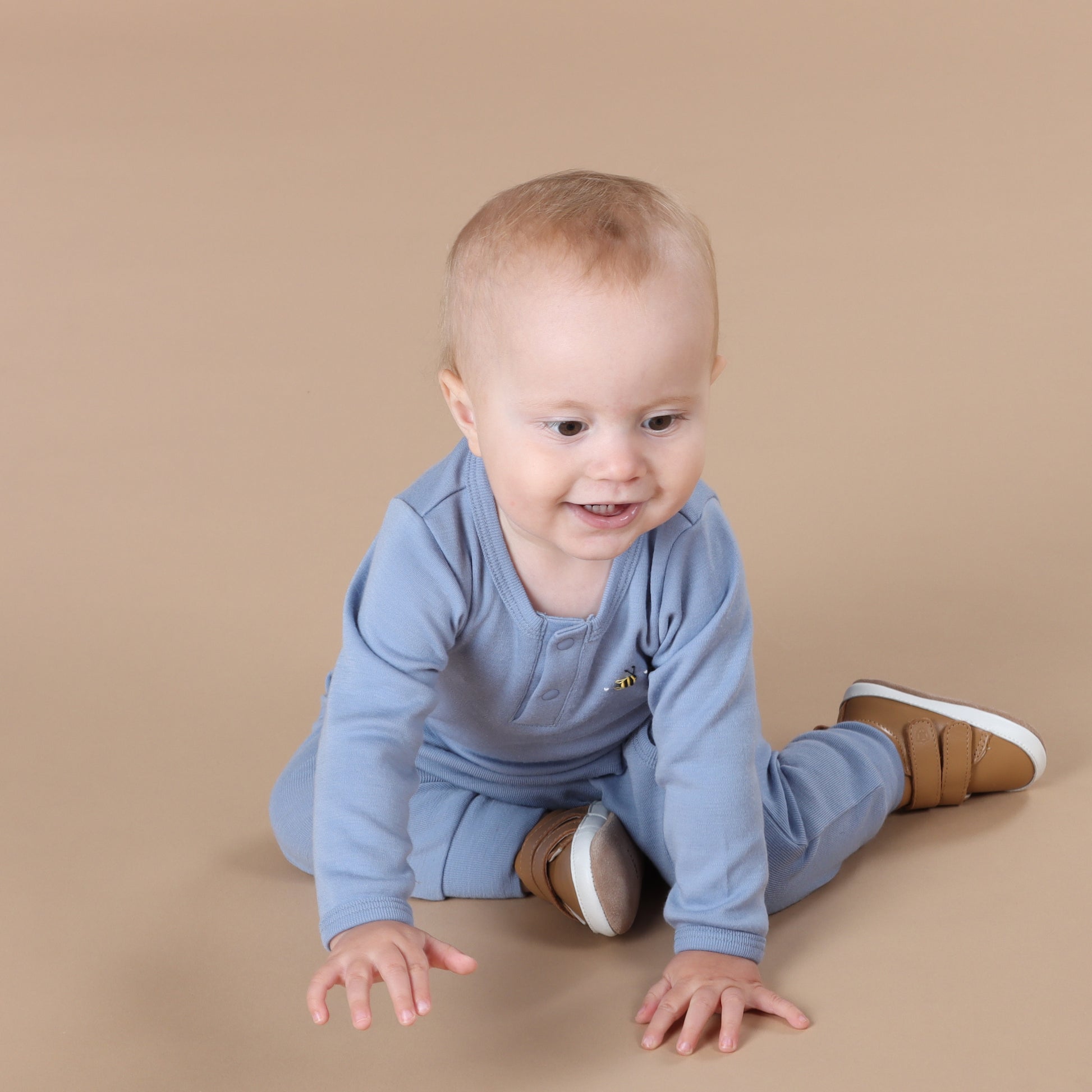Merino Pants 12mth Alpine Blue - Dimples