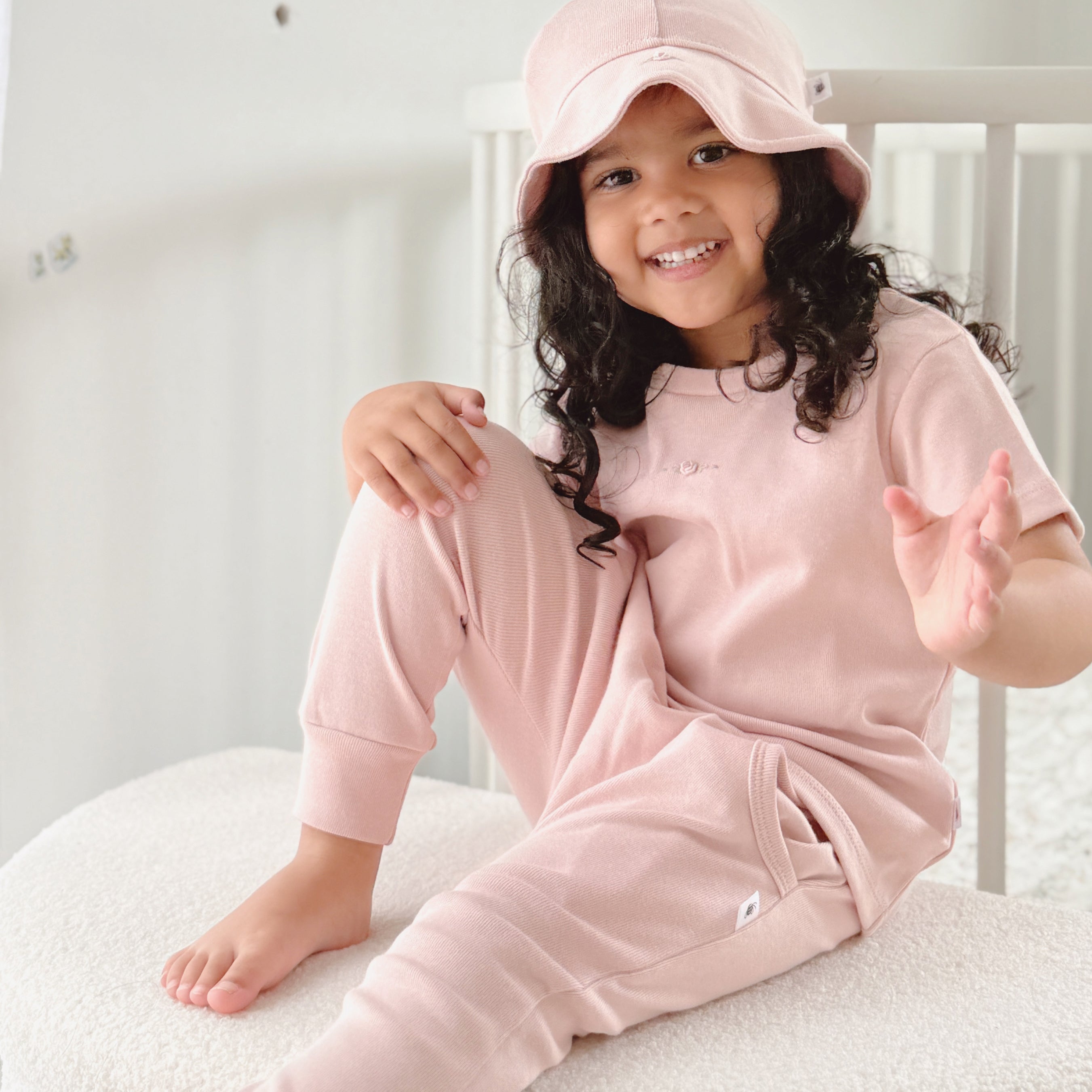 Cotton Pants 12mth Dusky Pink - Dimples