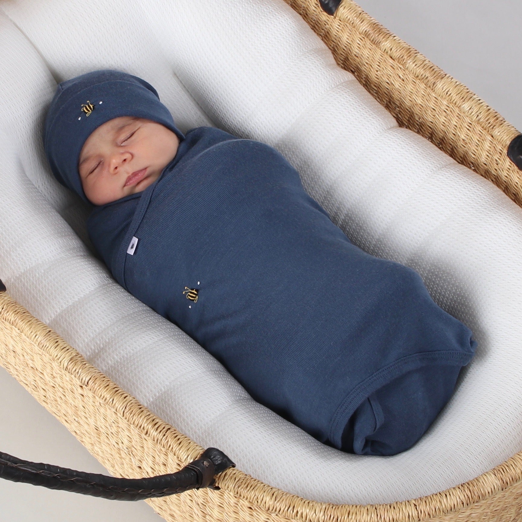 Merino Snugglewrap O/Size Midnight Blue - Dimples