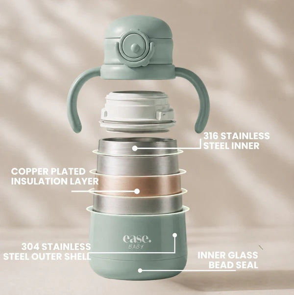 Ease Baby Water Bottle Sage - Ease.Baby