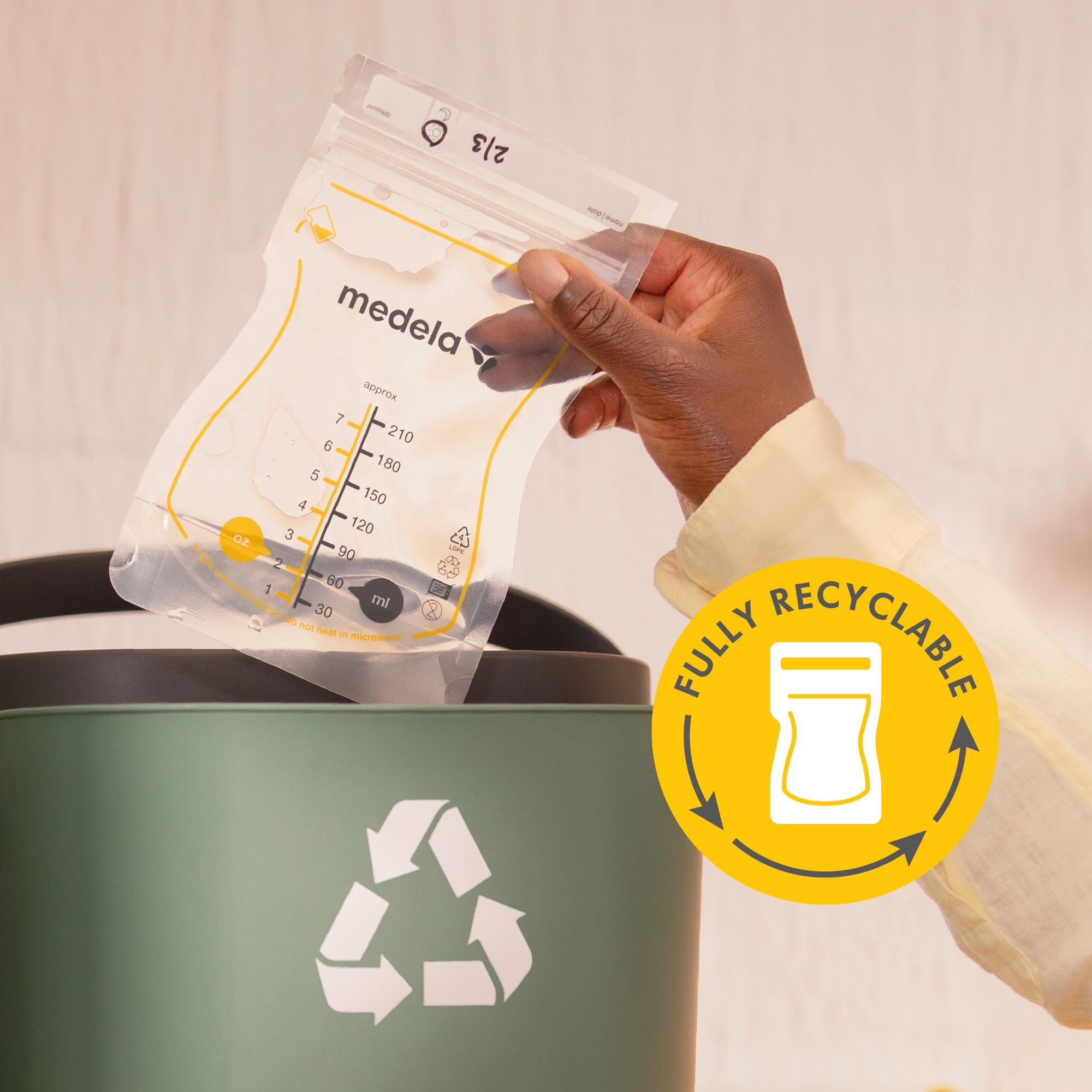 Easy Pour Breast Milk Storage Bags 25pk - Medela