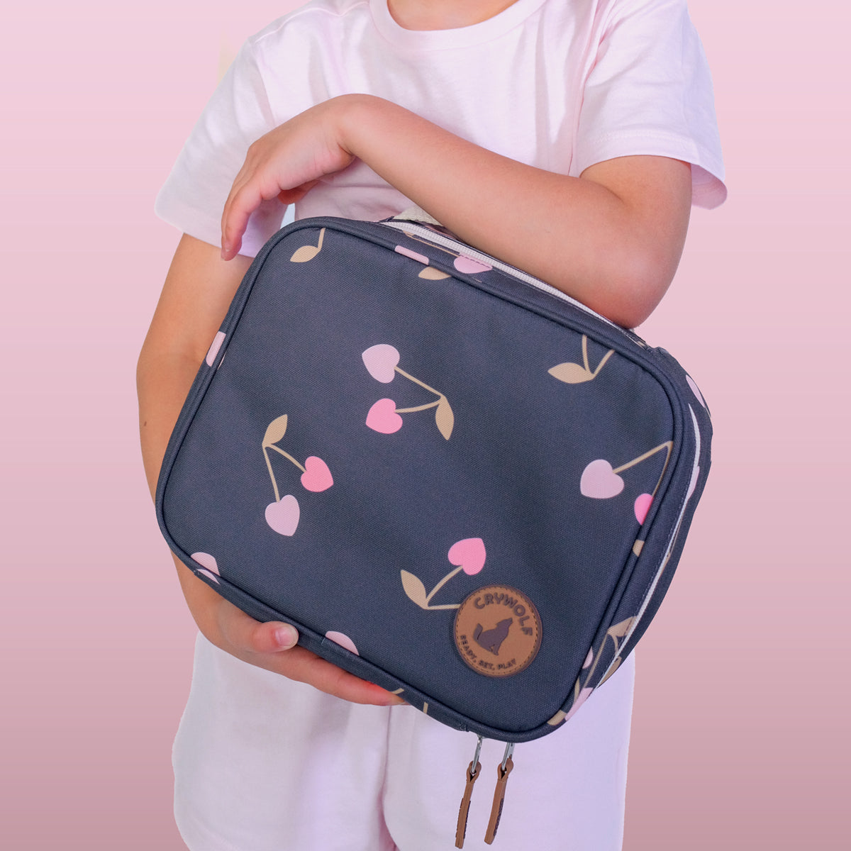 Everyday Lunch Bag Cherry Hearts - Crywolf