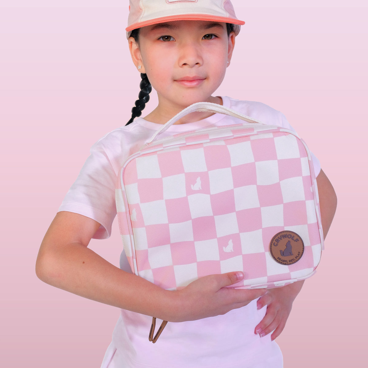 Everyday Lunch Bag Pink Check - Crywolf