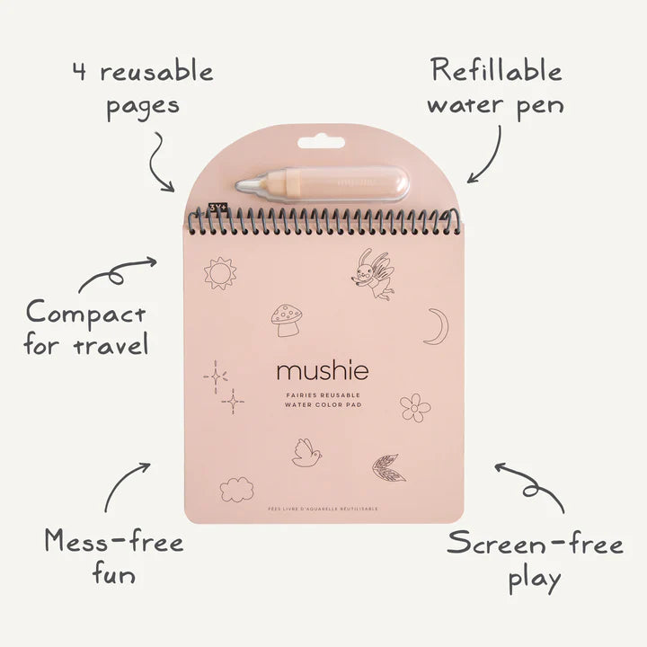Mushie Reusable Water Colour Pad Fairies - Mushie