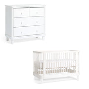 Florence Cot Nursery Bundle - White