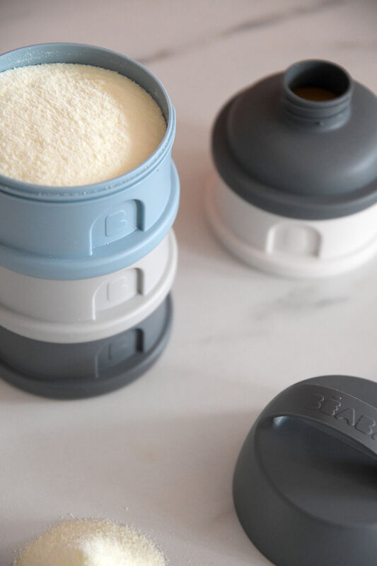 Beaba Formula & Snack Container Mineral Grey/Blue - Beaba