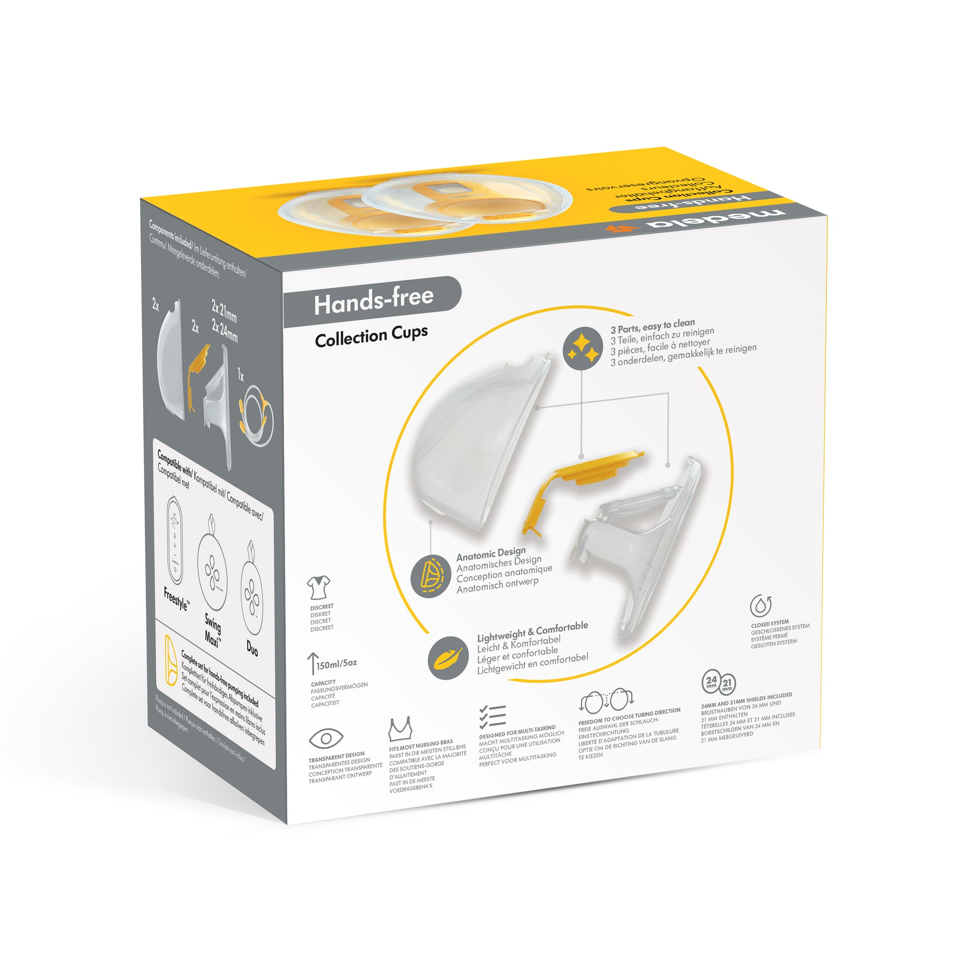 Hands Free Collection Cups - Medela