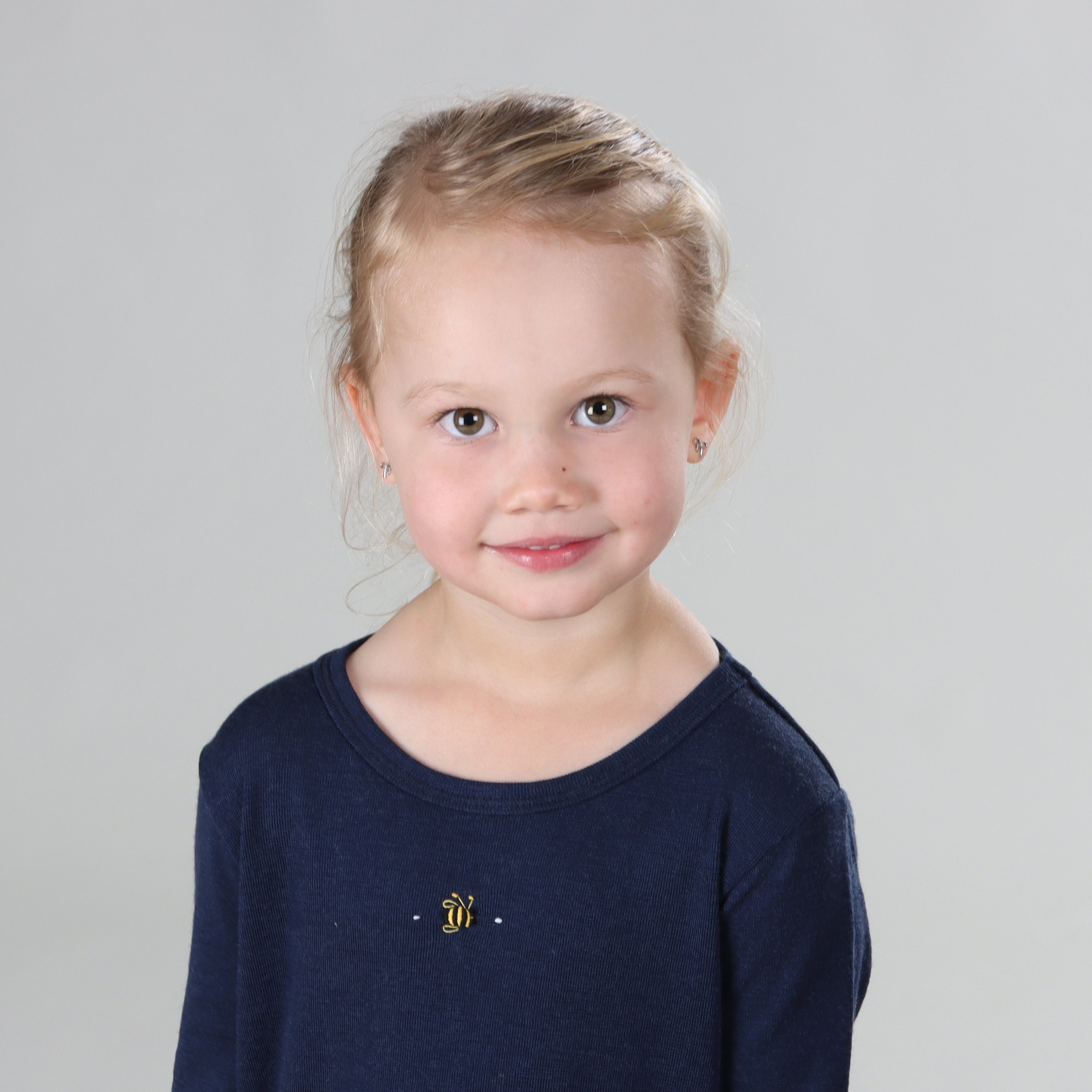 Merino Long Sleeve Top 12mth Midnight Blue - Dimples