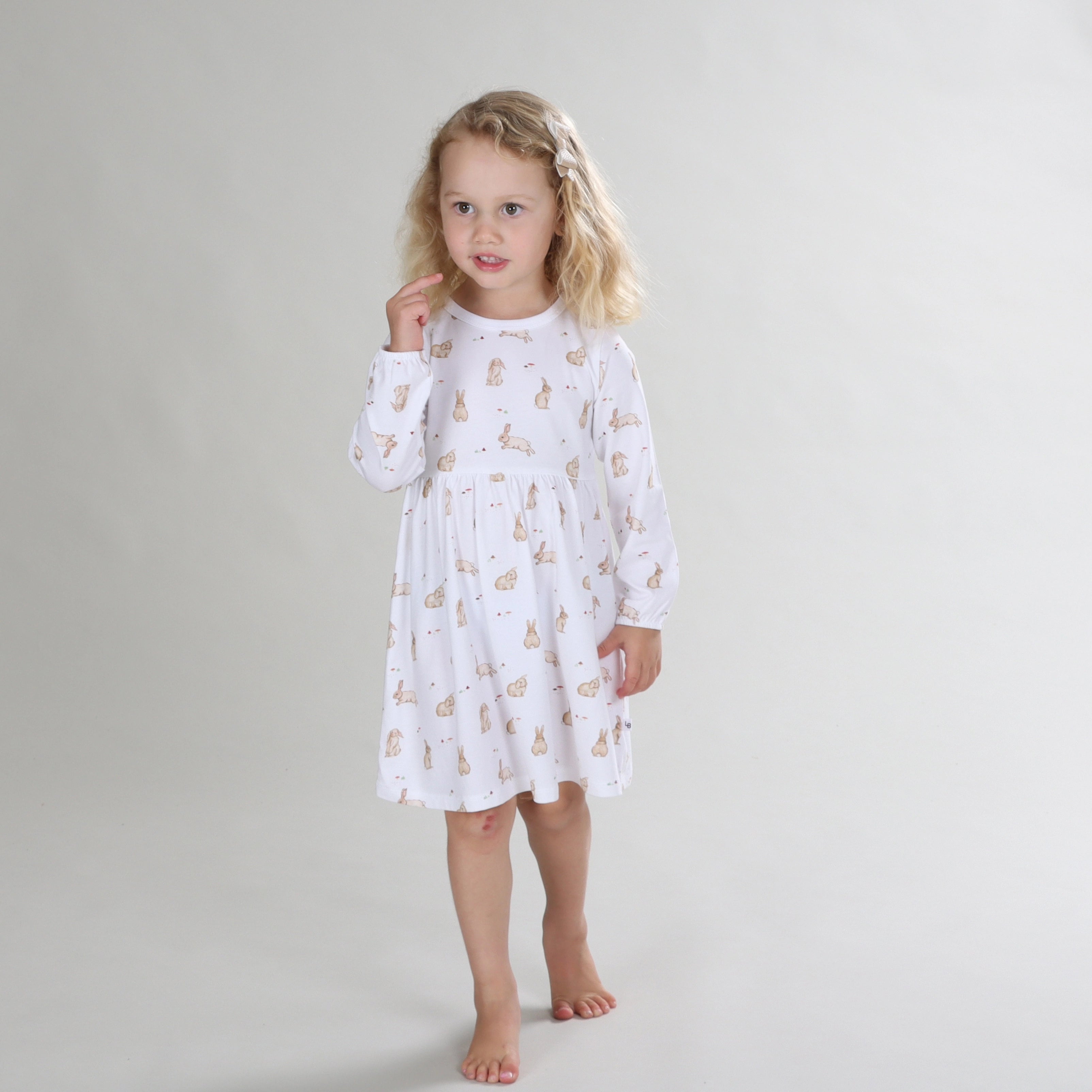 Cotton Long Sleeve Dress