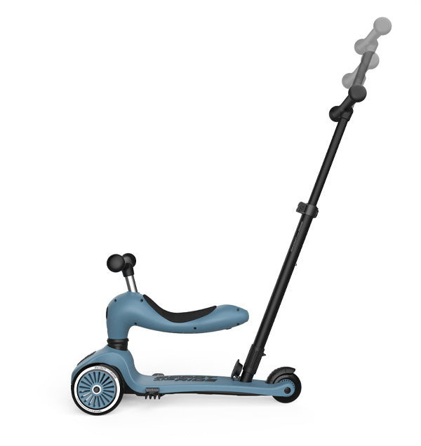 Highwaykick 1 Push and Go Steel - Scoot and Ride