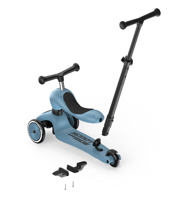Highwaykick 1 Push and Go Steel - Scoot and Ride
