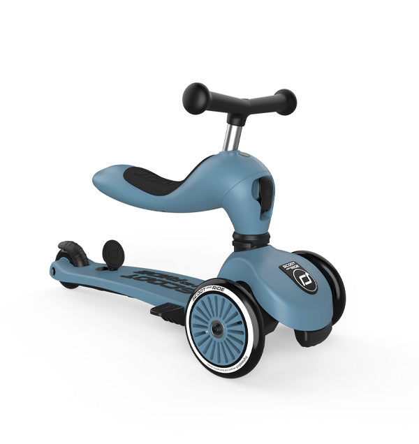 Highwaykick 1 Push and Go Steel - Scoot and Ride