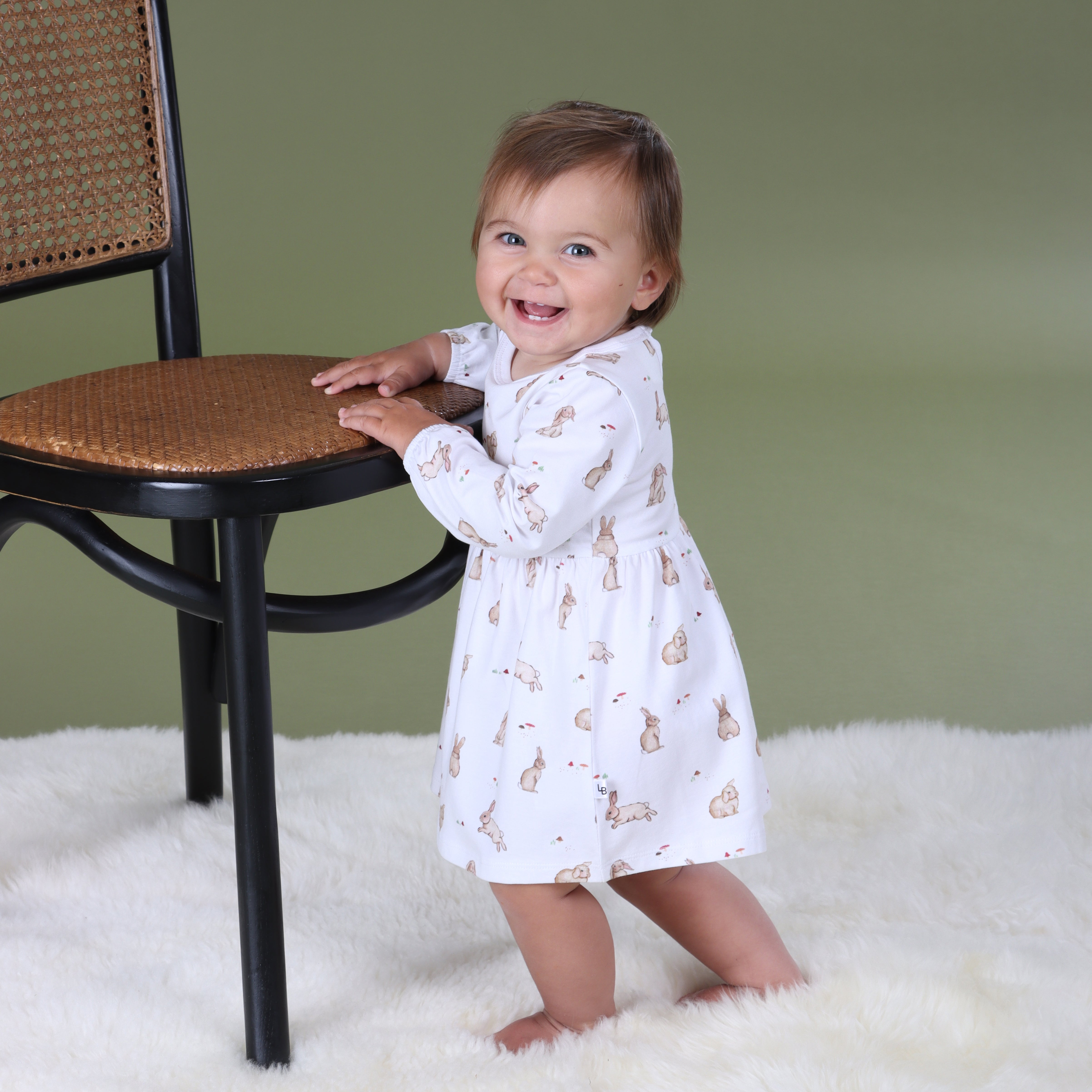 Cotton Long Sleeve Dress