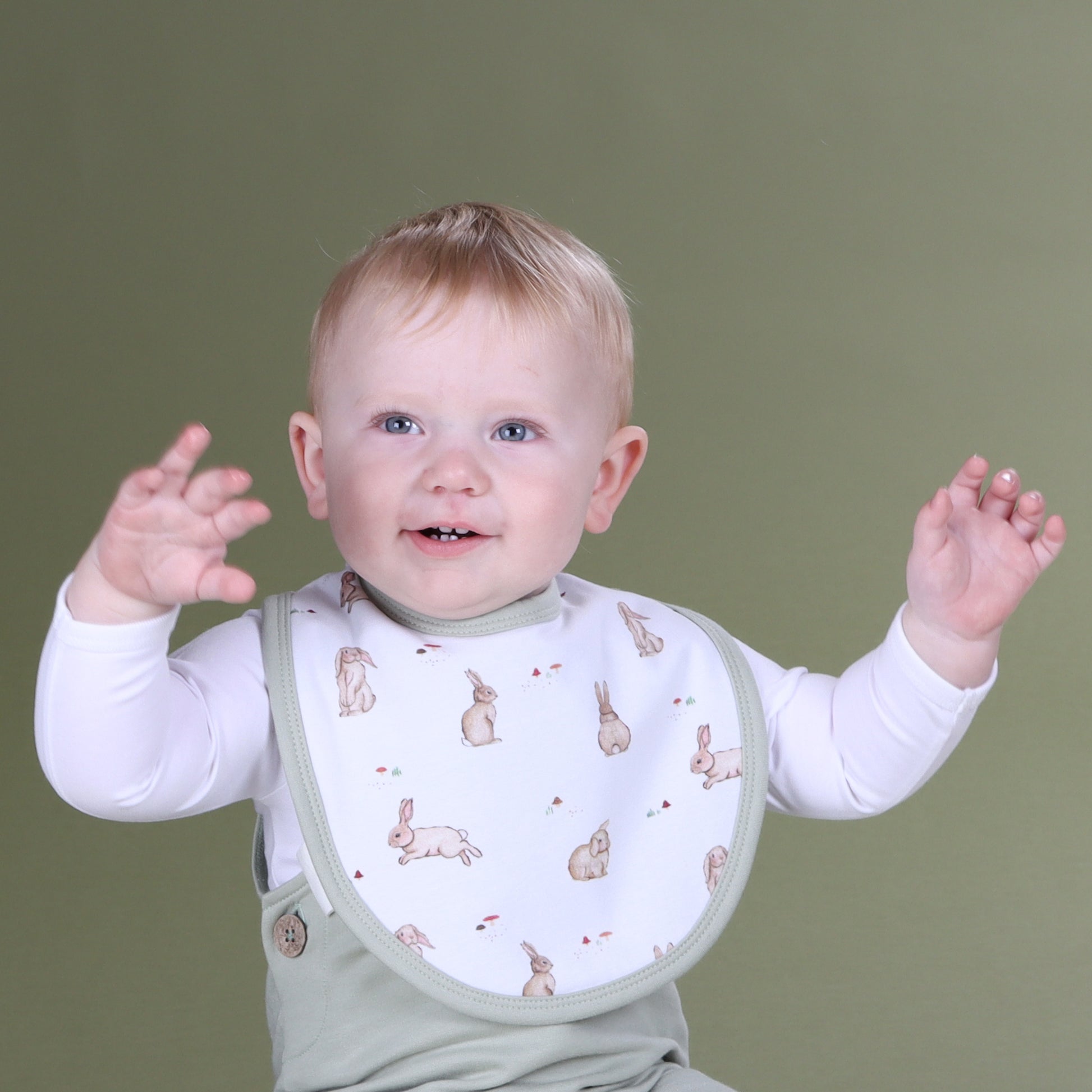 Cotton Bib Bunny - Little Bee by Dimples