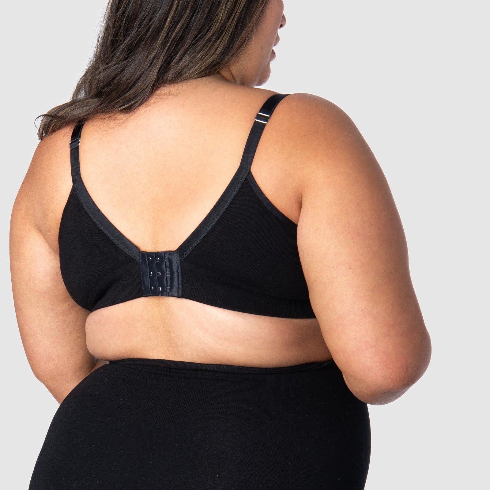 Hotmilk Caress FlexFit Nursing Bra - Busty Black L Full Cup - Hotmilk