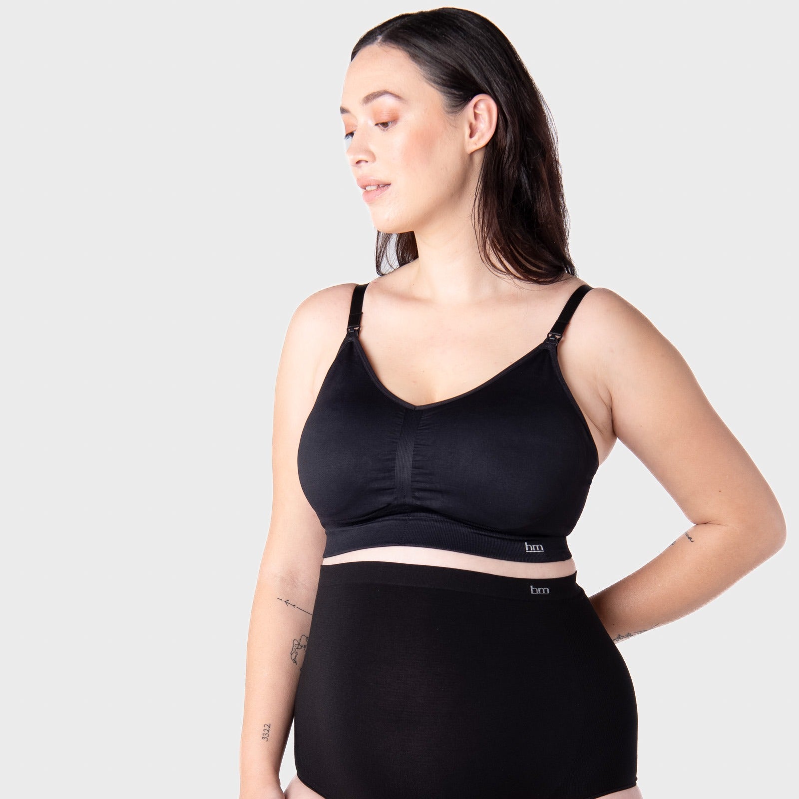 Hotmilk My Necessity 2.0 FlexFit Nursing Bra - Busty Black L Busty - Hotmilk