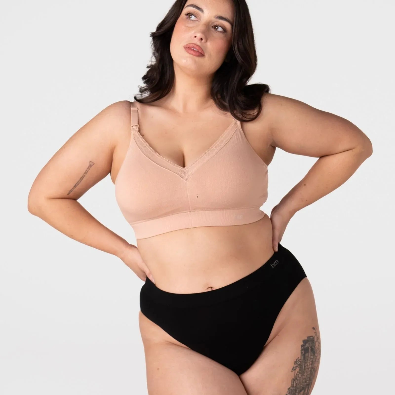 Hotmilk Caress FlexFit Nursing Bra - Busty Cashmere L FULL CUP - Hotmilk