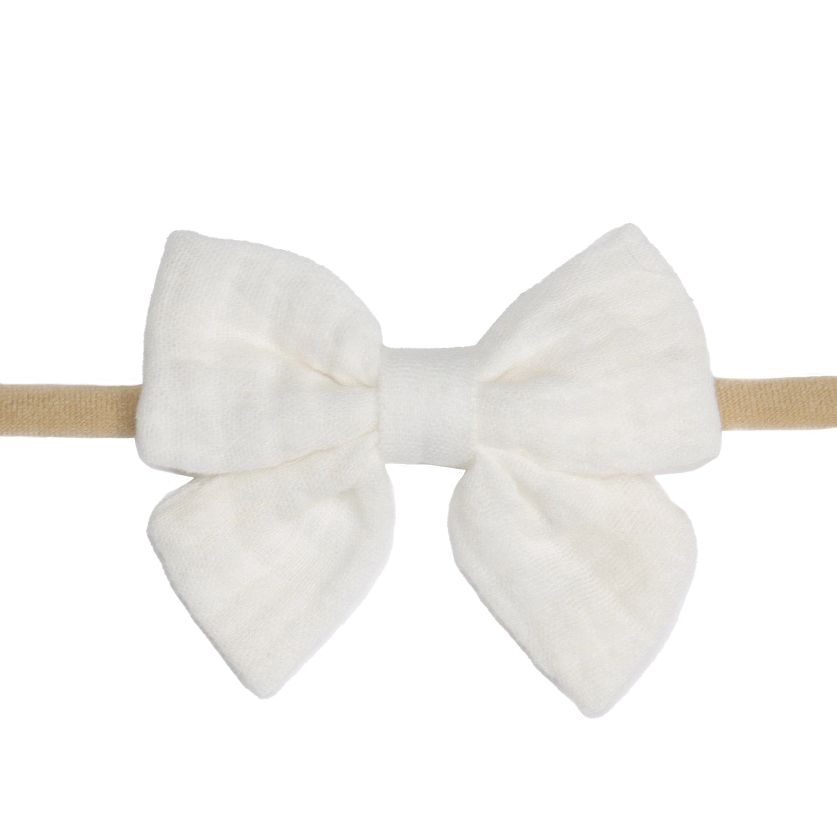 Muslin Tie Bow Headband - Fliss & Frankie - Dimples