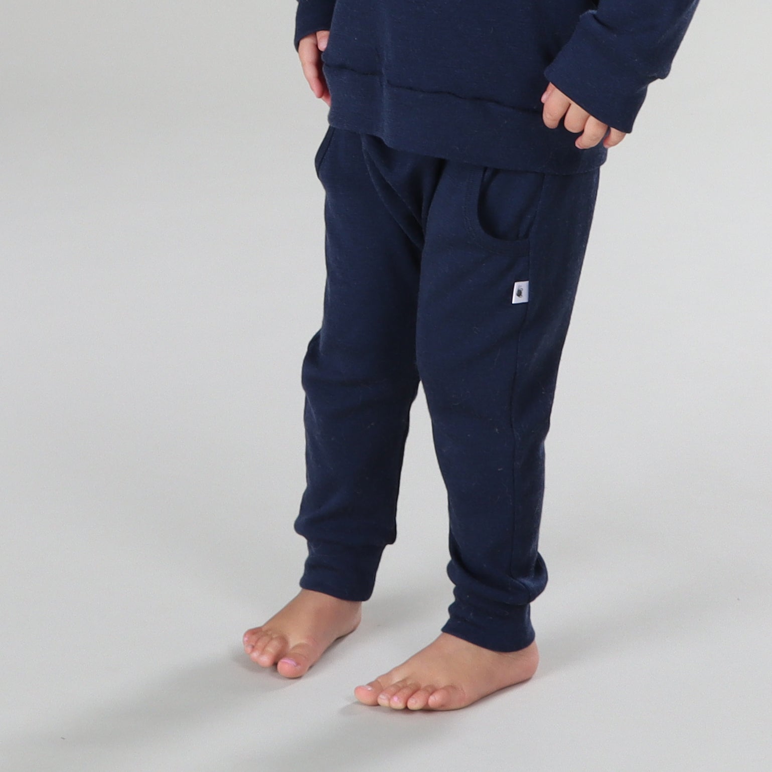 Merino Pants 12mth Midnight Blue - Dimples